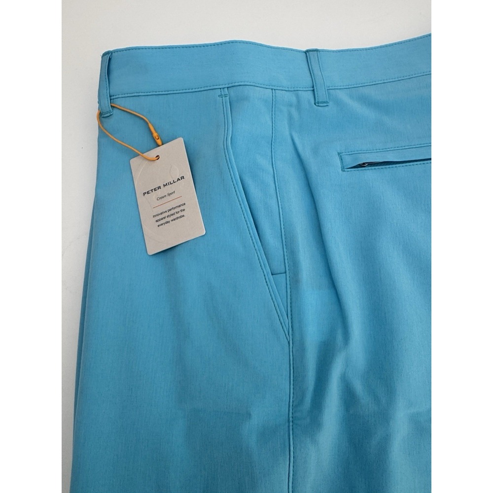 NWT Peter Millar Shackleford Hybrid Golf Shorts MYBLU /Maya Blue Men's Size 38